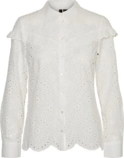 VERO MODA VMNEW NORA LS SHIRT WVN Dames Blouse - Maat XL