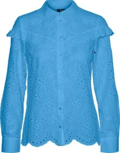 VERO MODA VMNEW NORA LS SHIRT WVN Dames Blouse - Maat XS