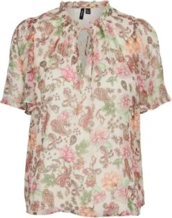 VERO MODA VMSILO S/S TOP WVN BTQ Dames Top - Maat L