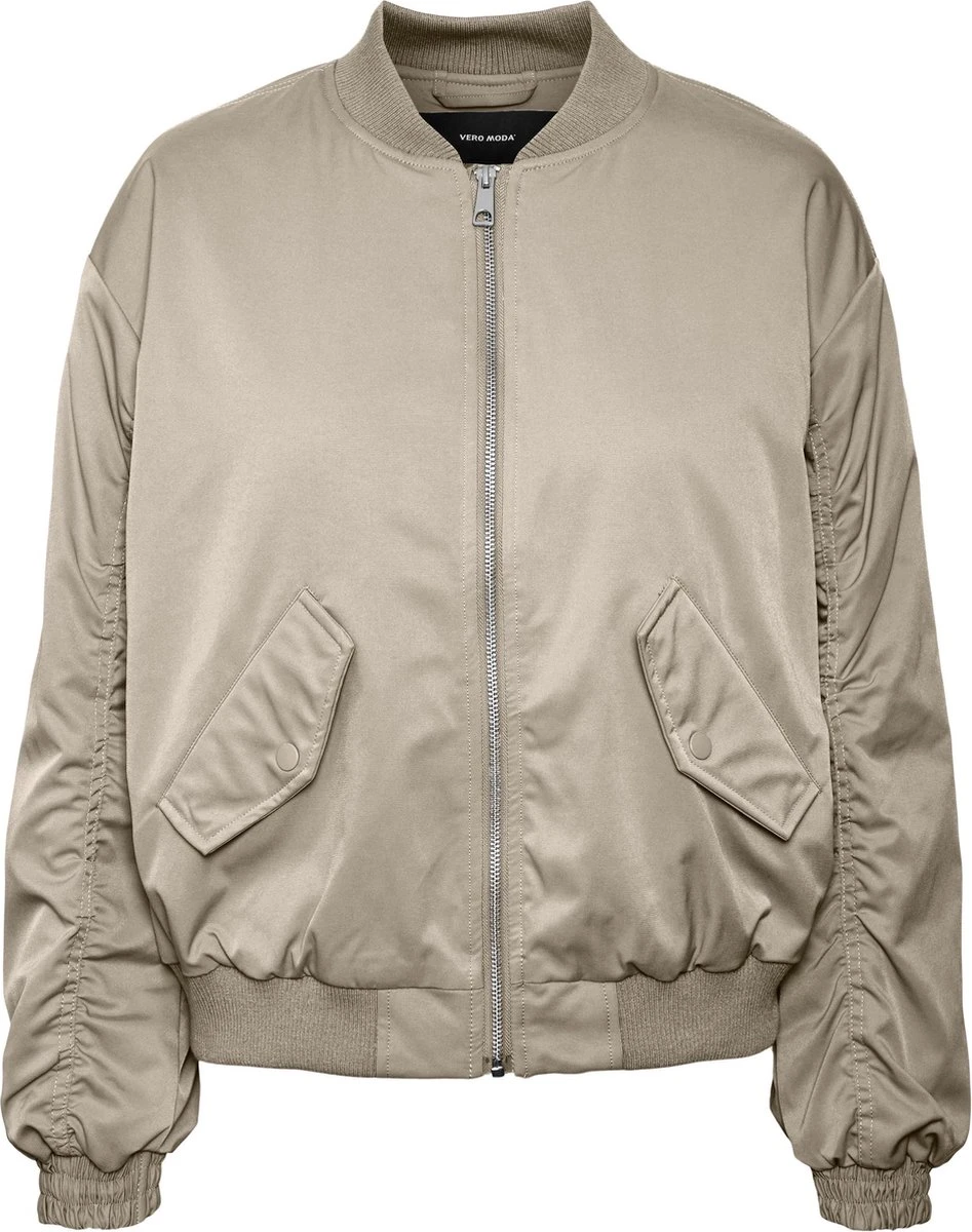 Vero Moda VMALEXA SHORT JACKET BOOS Dames Jas Oatmeal - Maat XS 1 Vero Moda VMALEXA SHORT JACKET BOOS Dames Jas Oatmeal - Maat XS