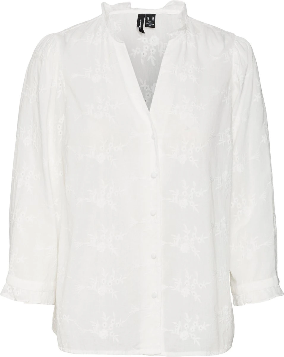 VERO MODA VMSALA 3/4 SHIRT WVN BTQ CUR Dames - Maat 48 1 VERO MODA VMSALA 3/4 SHIRT WVN BTQ CUR Dames - Maat 48