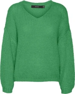 VERO MODA VMERIN LS V-NECK PULLOVER GA BOO Dames Trui - Maat S