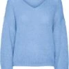 VERO MODA VMERIN LS V-NECK PULLOVER GA BOO Dames Trui - Maat L