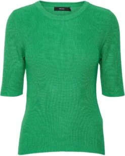 Vero Moda Trui Vmnewlexsun 2/4 Tight O-neck Blou G 10287222 Bright Green Dames Maat - L