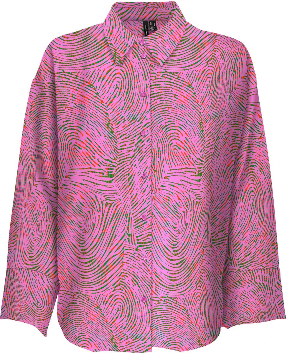 Vero Moda VMPEPPER AYA LS SHIRT WVN Dames Top Cyclamen - Maat S 1 Vero Moda VMPEPPER AYA LS SHIRT WVN Dames Top Cyclamen - Maat S