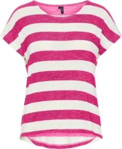 VERO MODA VMWIDE STRIPE S/L TOP GA JRS NOOS Dames Top - Maat XL