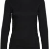Vero Moda T-shirt Vmlavender Ls Top Jrs Noos 10268932 Black Dames Maat - L