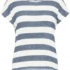 Vero Moda T-shirt Vmwide Stripe S/l Top Ga Jrs Noos 10284474 China Blue Dames Maat - M